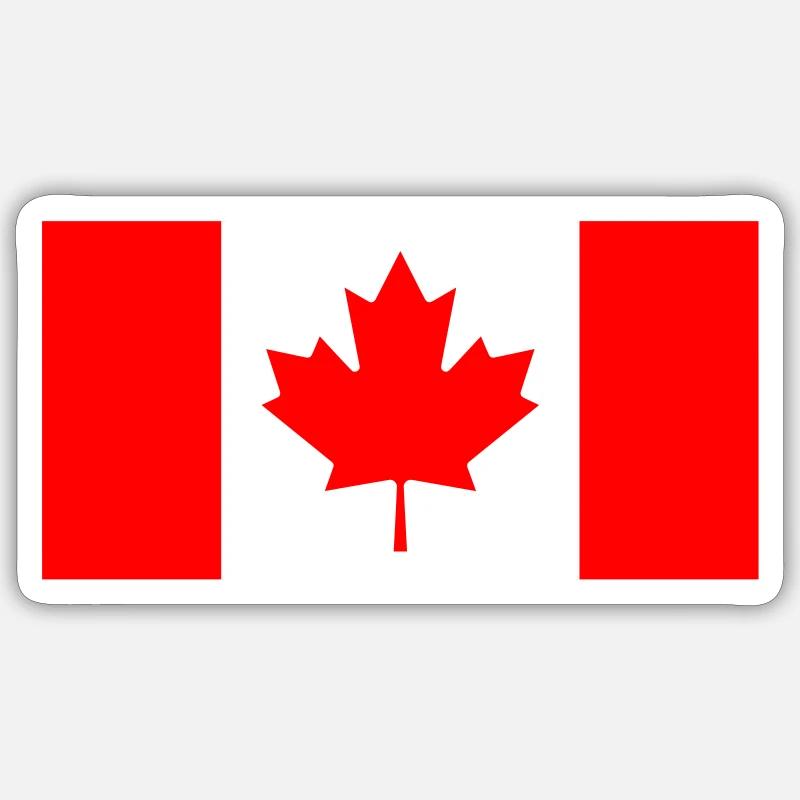 Drapeau du Canada Sticker taille S (10 x 10 cm)
