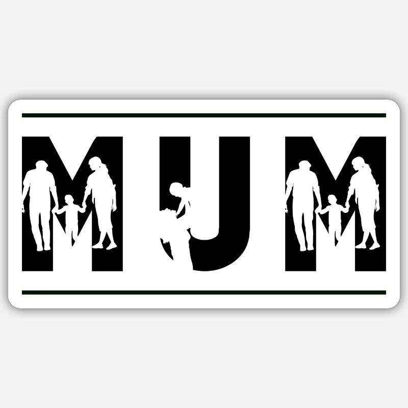 Mutter - Sticker Größe S (10 x 10 cm) - Mattweiß