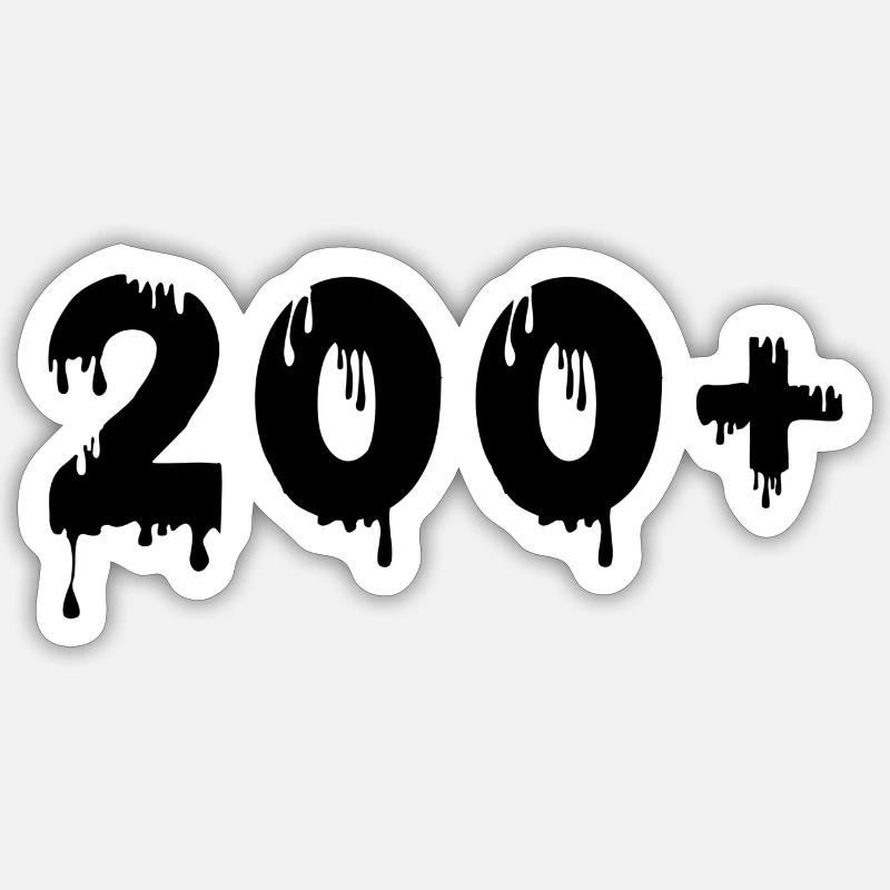 Internship 200+ Sticker size S (10 x 10 cm)