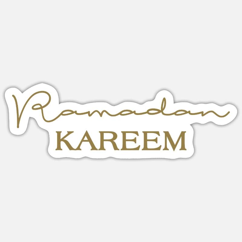 Ramadan Kareem - Sticker Größe S (10 x 10 cm) - Mattweiß