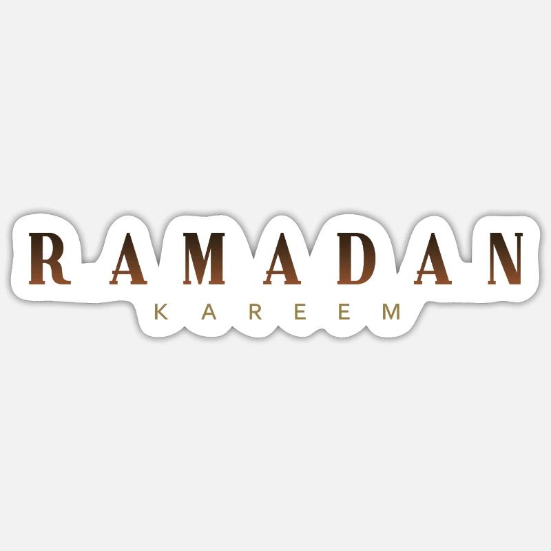 Ramadan Kareem Gift - Sticker size S (10 x 10 cm) - white matte