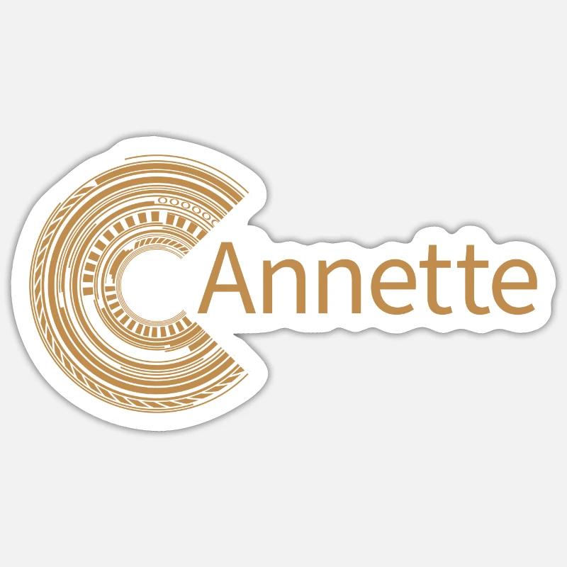 For Annette - Sticker size S (10 x 10 cm) - white matte