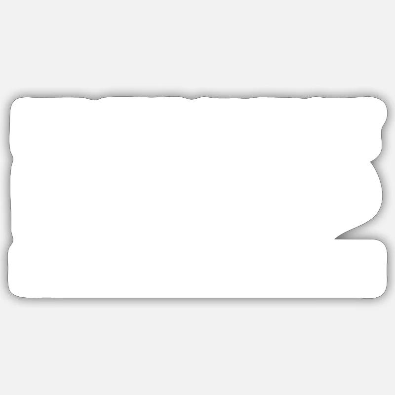 NUR FLEISCH MACHT FLEISCH - Sticker Größe S (10 x 10 cm) - Mattweiß