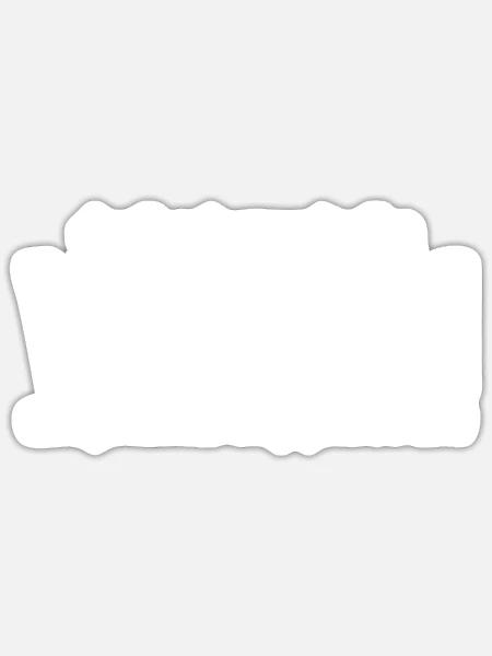 Vegan Geschenksidee für Veganer - Sticker Größe S (10 x 10 cm) - Mattweiß