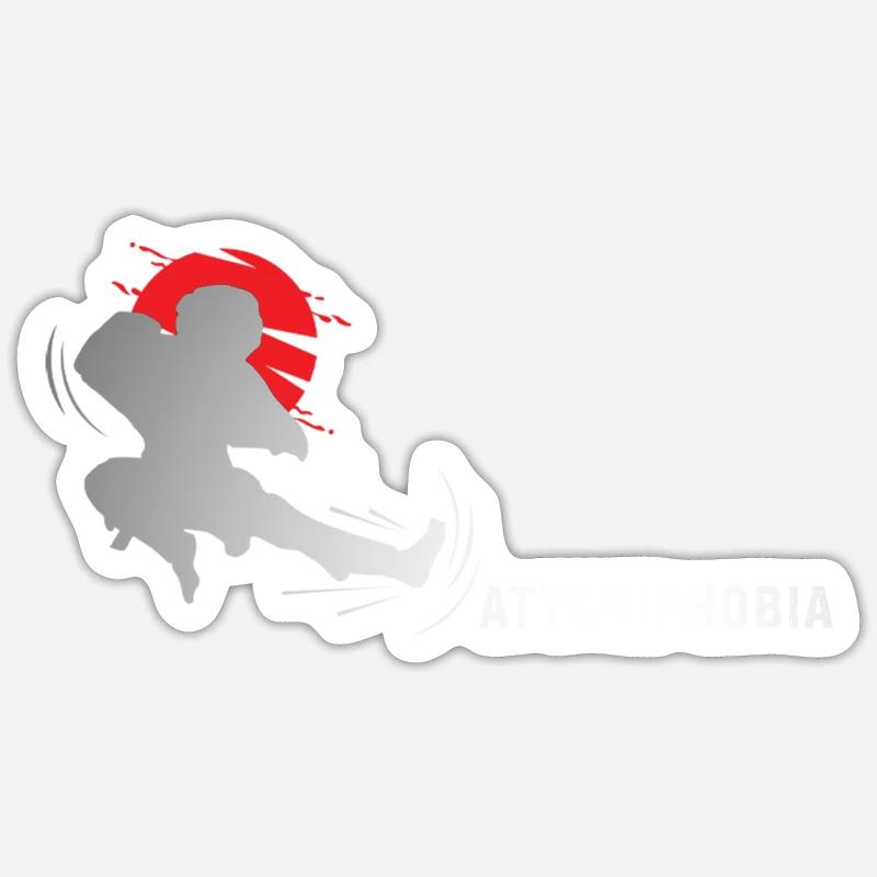 Atychiphobia - kick it Sticker size S (10 x 10 cm)
