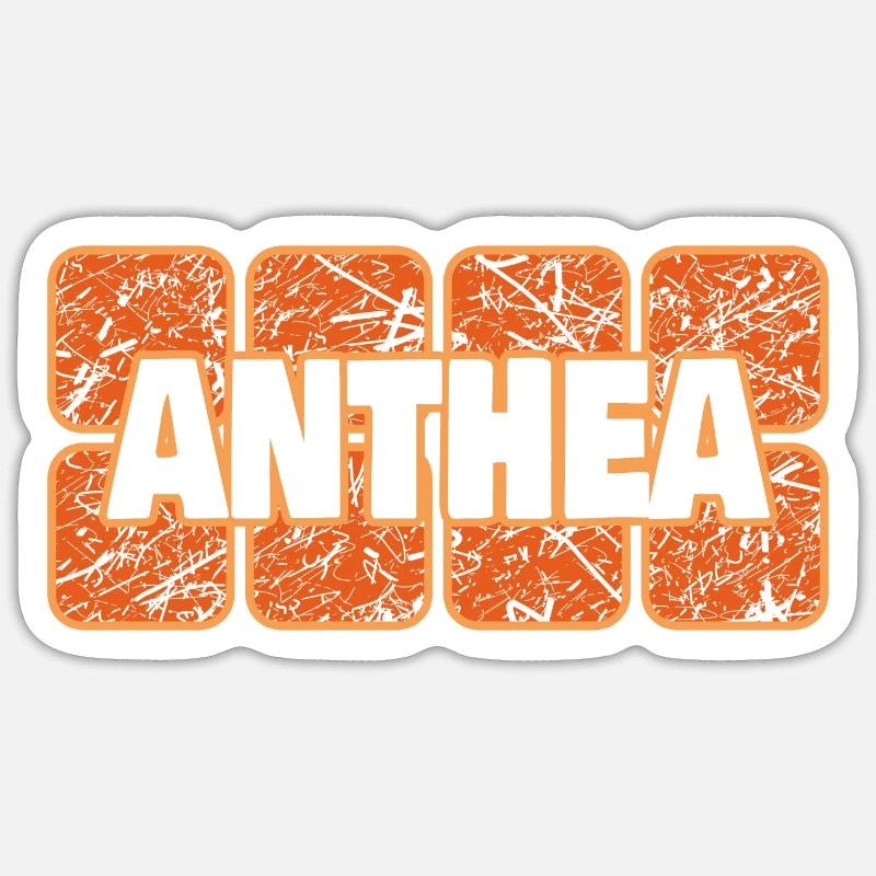 Gift for Anthea - Sticker size S (10 x 10 cm) - white matte