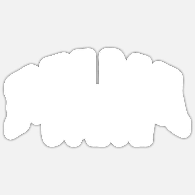 Palma - Sticker Größe S (10 x 10 cm) - Mattweiß