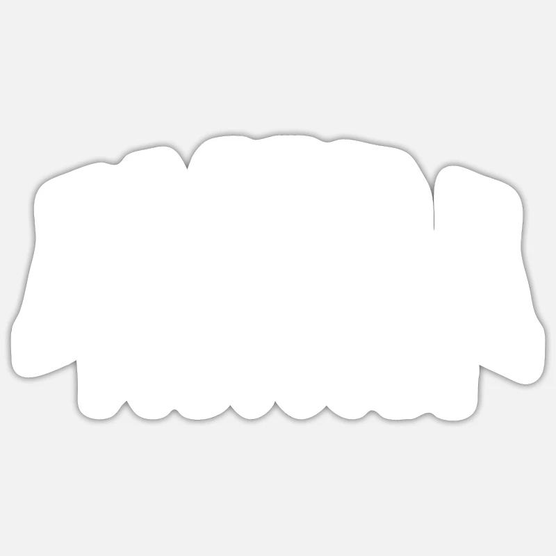 Amora - Sticker taille S (10 x 10 cm) - blanc mat