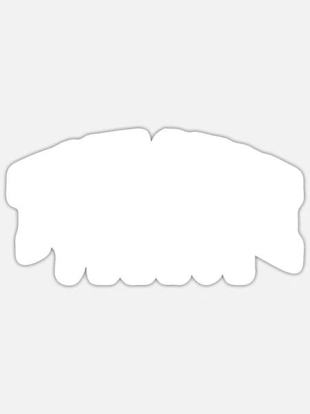 Toulouse - Sticker Größe S (10 x 10 cm) - Mattweiß