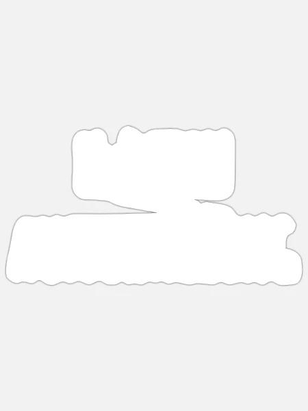 Katzenaufbewahrung LWBT - Sticker Größe S (10 x 10 cm) - Mattweiß