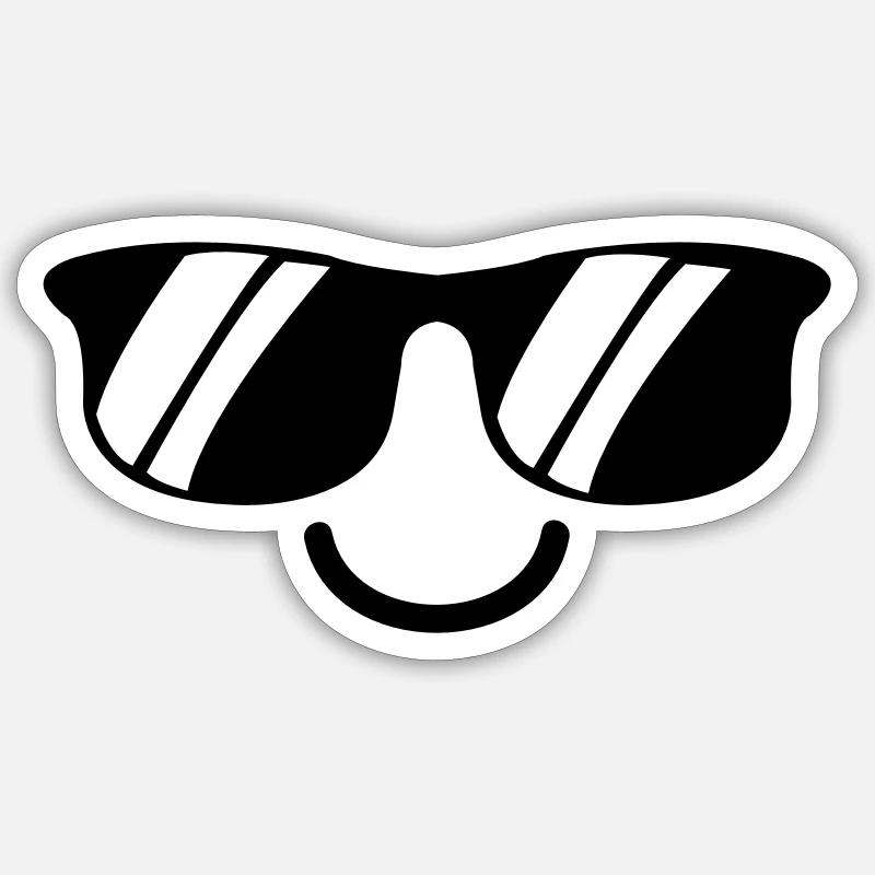 smileface - Sticker size S (10 x 10 cm) - white matte