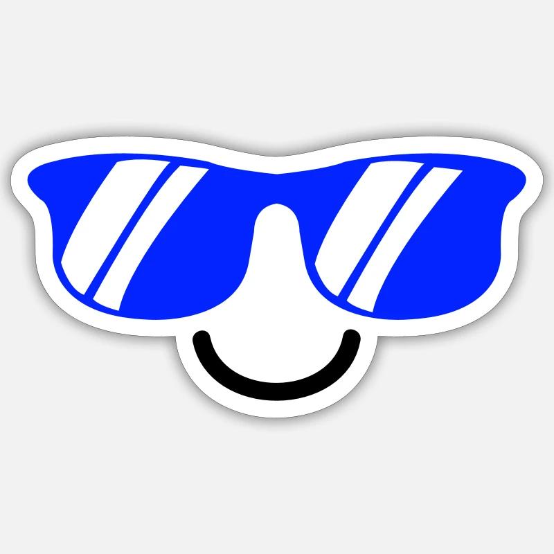smileface - Sticker size S (10 x 10 cm) - white matte