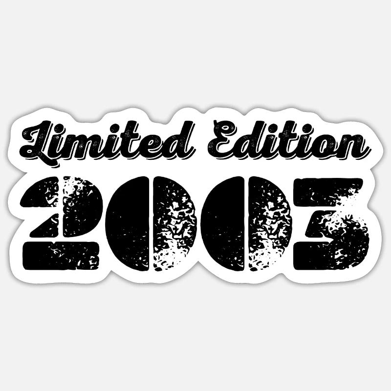 2003 20th birthday Sticker size S (10 x 10 cm)