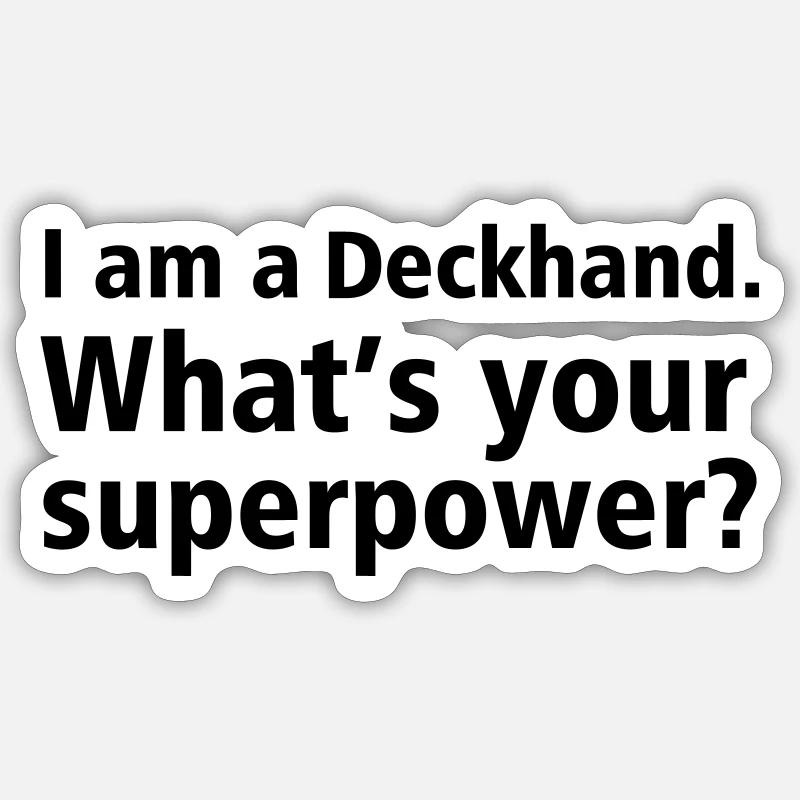 deckhand Sticker size S (10 x 10 cm)