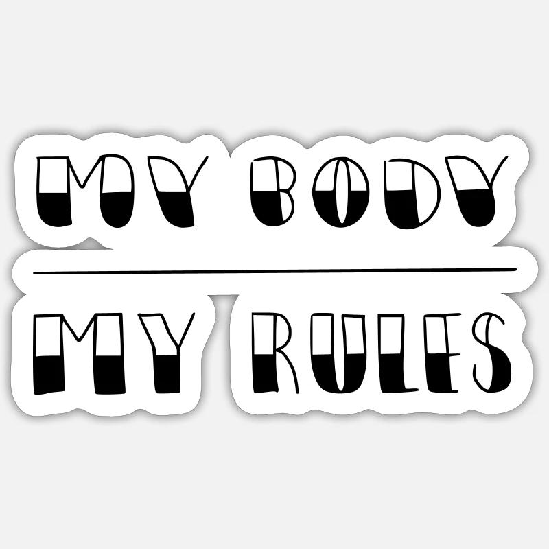 Mon corps - Mes règles Sticker taille S (10 x 10 cm)