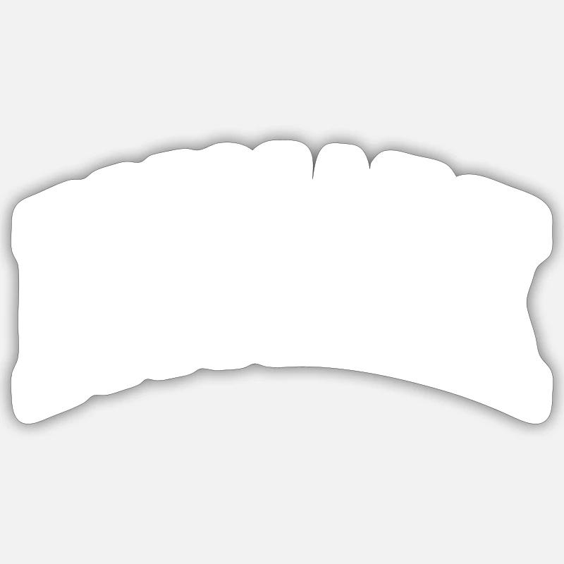 Bismarck - Sticker size S (10 x 10 cm) - white matte