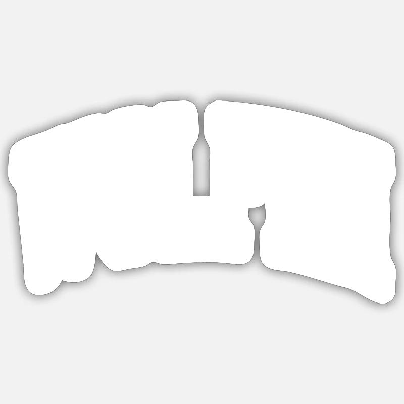 Wolfen - Sticker size S (10 x 10 cm) - white matte