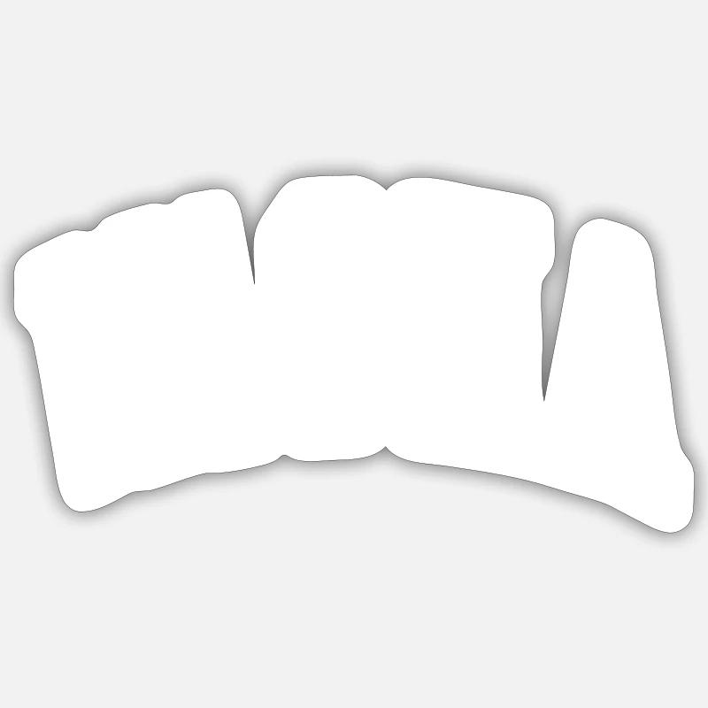 Vacha - Sticker size S (10 x 10 cm) - white matte