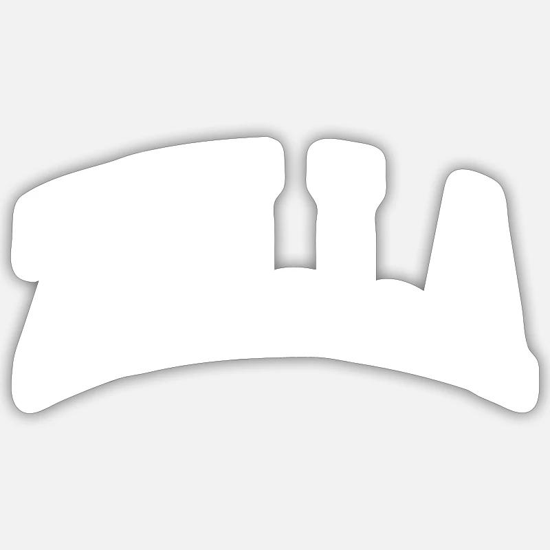 Zella - Sticker taille S (10 x 10 cm) - blanc mat