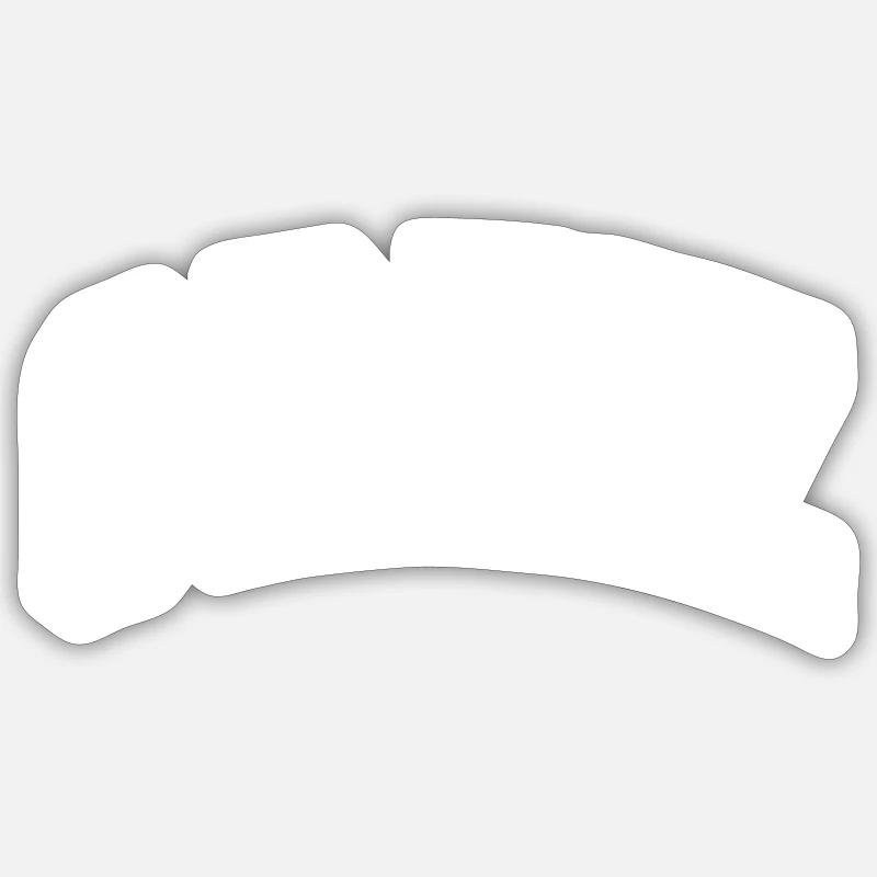 Greiz - Sticker Größe S (10 x 10 cm) - Mattweiß