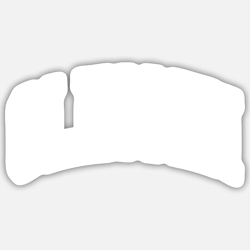 Clingen - Sticker taille S (10 x 10 cm) - blanc mat