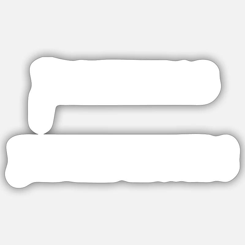 Pas envie 01 - Sticker taille S (10 x 10 cm) - blanc mat