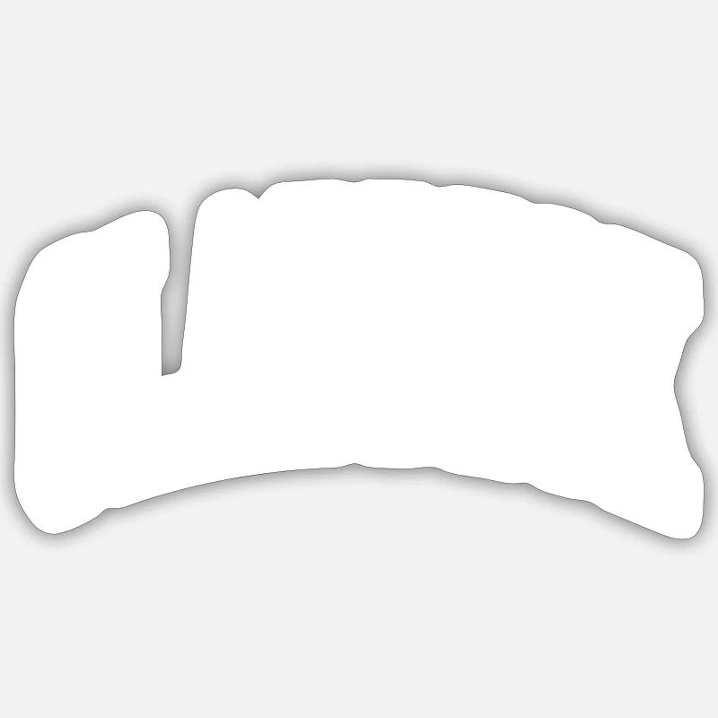 Gladbeck - Sticker taille S (10 x 10 cm) - blanc mat