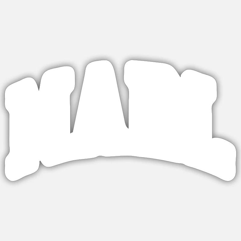 Marne - Sticker taille S (10 x 10 cm) - blanc mat