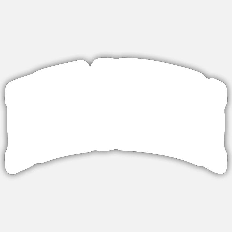 Bergheim - Sticker taille S (10 x 10 cm) - blanc mat