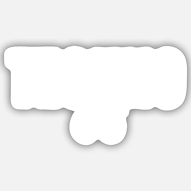 Techno Unendlichkeit - Sticker Größe S (10 x 10 cm) - Mattweiß