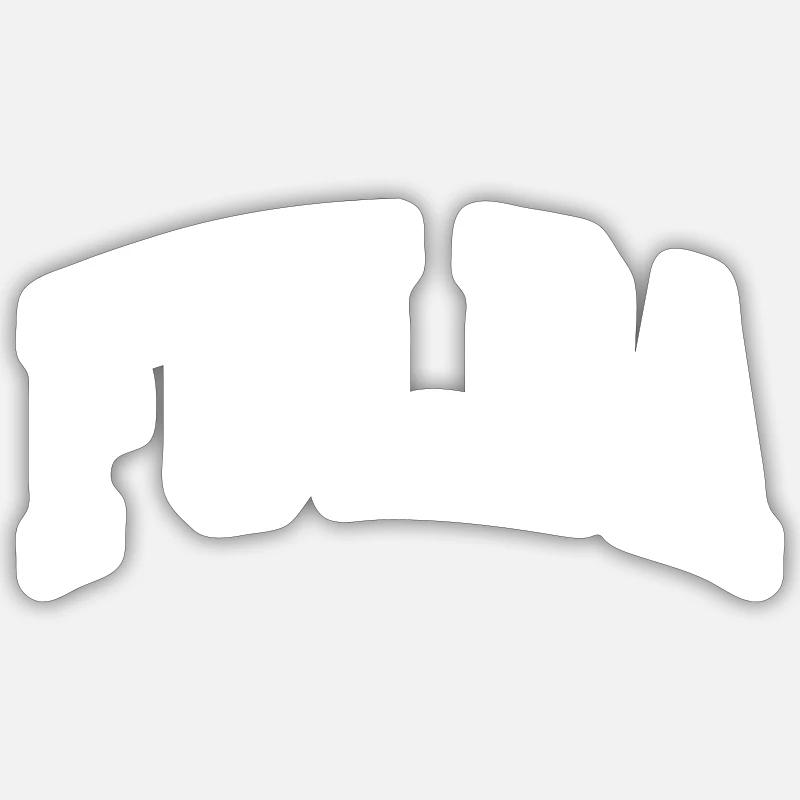 Fulda - Sticker taille S (10 x 10 cm) - blanc mat