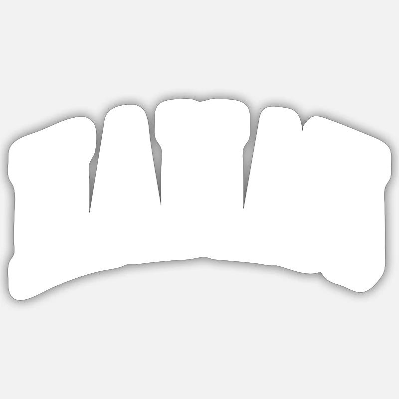 Hanau - Sticker taille S (10 x 10 cm) - blanc mat