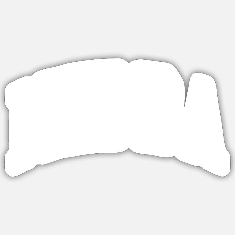 Nidda - Sticker taille S (10 x 10 cm) - blanc mat