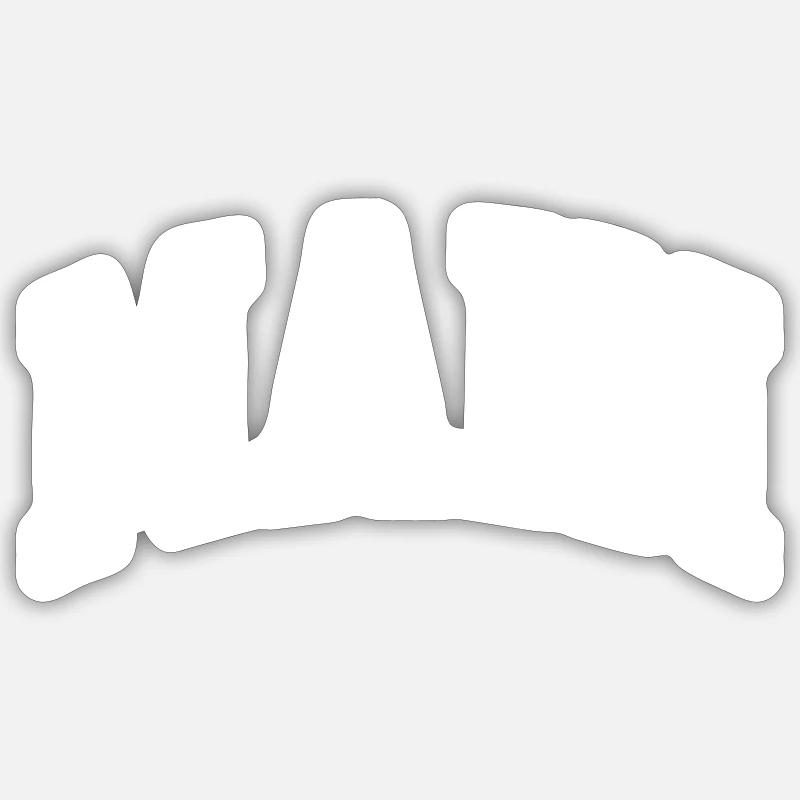 Principal - Sticker taille S (10 x 10 cm) - blanc mat