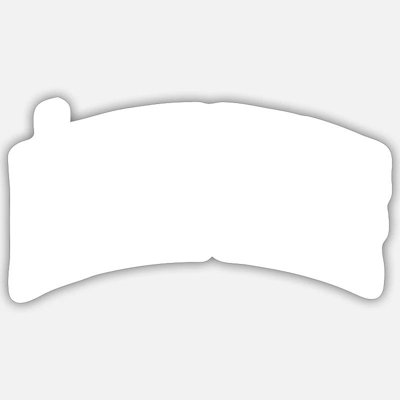Mörfelden-Walldorf - Sticker taille S (10 x 10 cm) - blanc mat