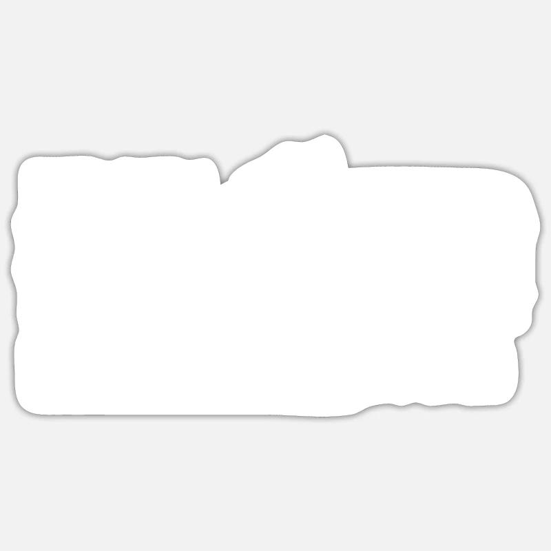 Holz machen Fluchen Waldarbeiter Forstwirt Herren - Sticker Größe S (10 x 10 cm) - Mattweiß