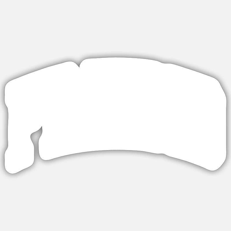Ami - Sticker taille S (10 x 10 cm) - blanc mat