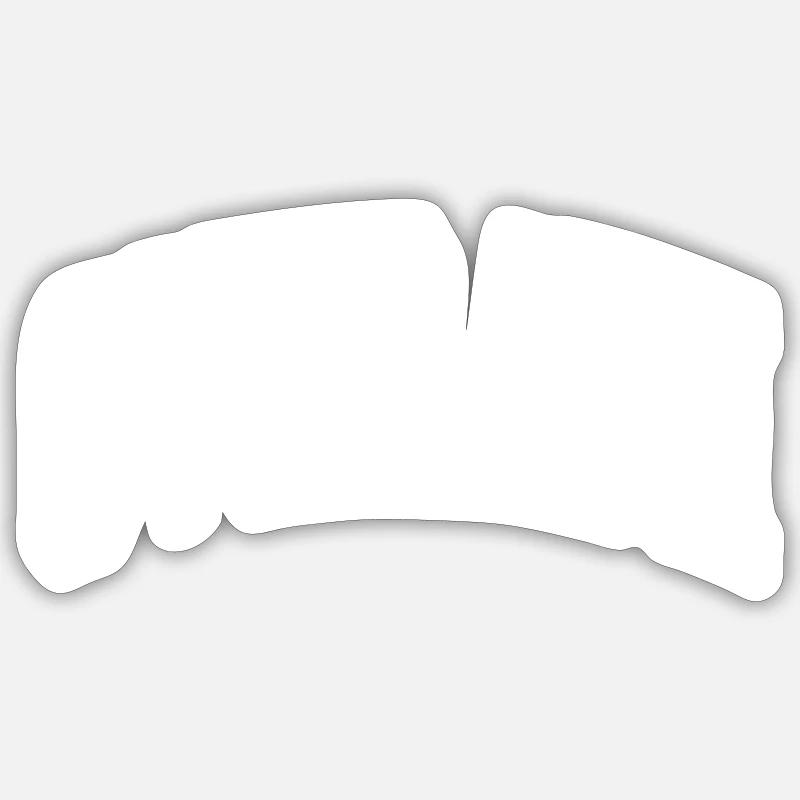 Overath - Sticker taille S (10 x 10 cm) - blanc mat