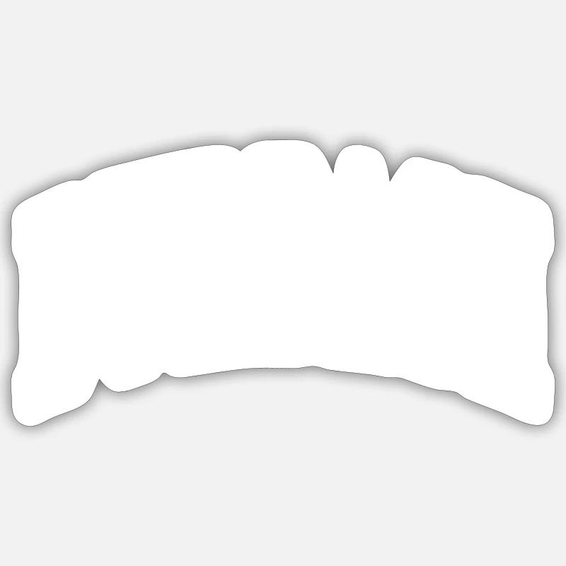 Burbach - Sticker Größe S (10 x 10 cm) - Mattweiß