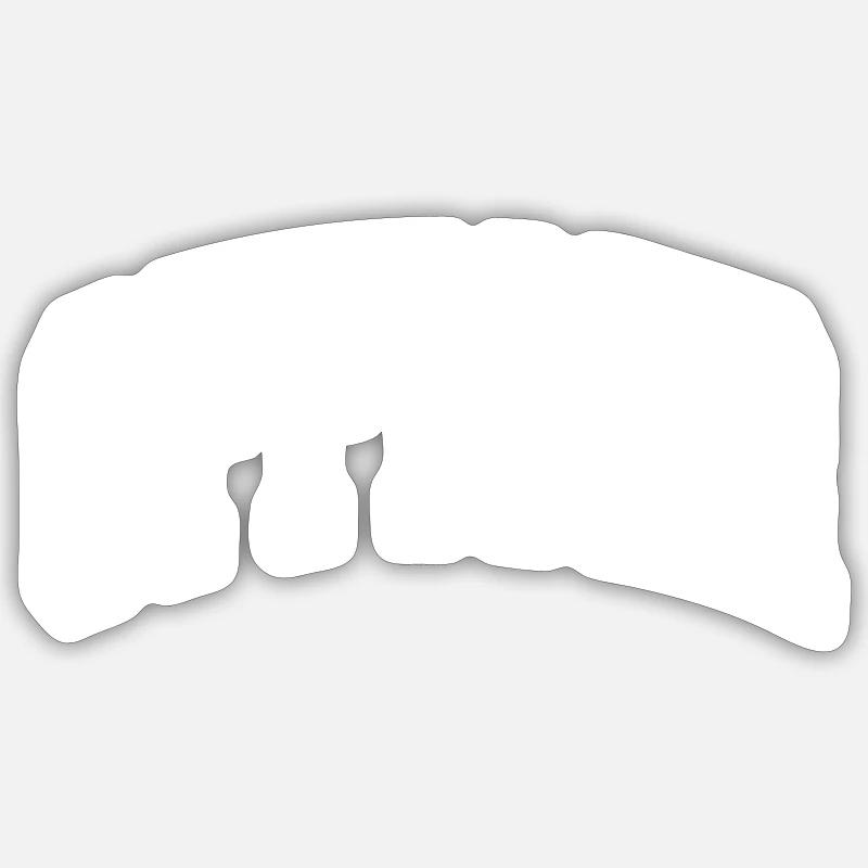 Officier - Sticker taille S (10 x 10 cm) - blanc mat