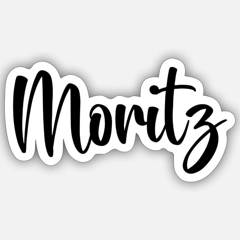 Moritz - Sticker Größe S (10 x 10 cm) - Mattweiß