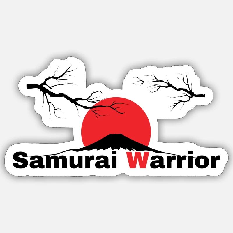 Samurai Warrior Sticker Größe S (10 x 10 cm)