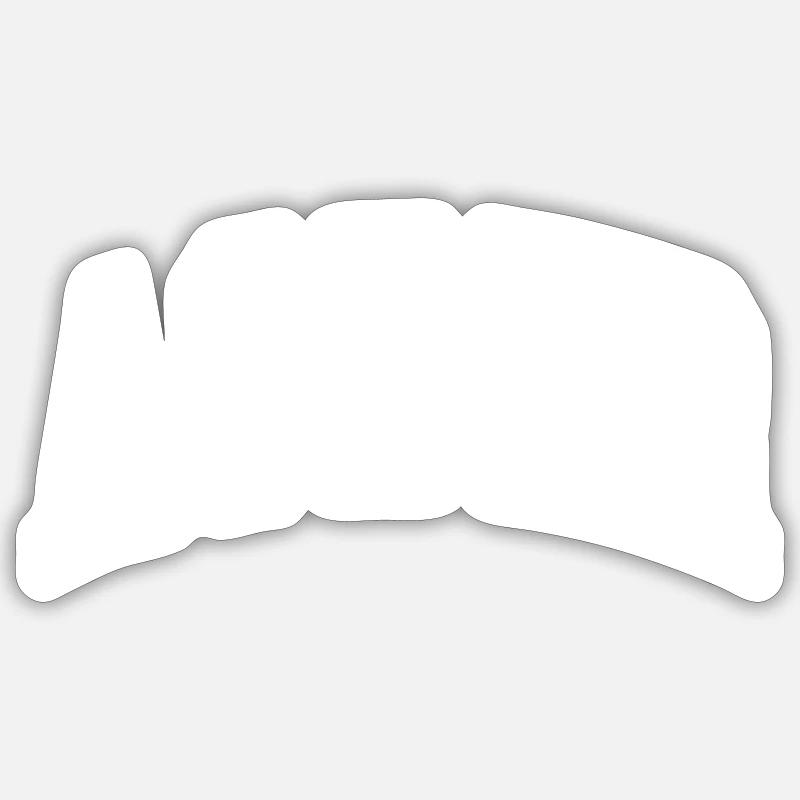 Agder - Sticker size S (10 x 10 cm) - white matte