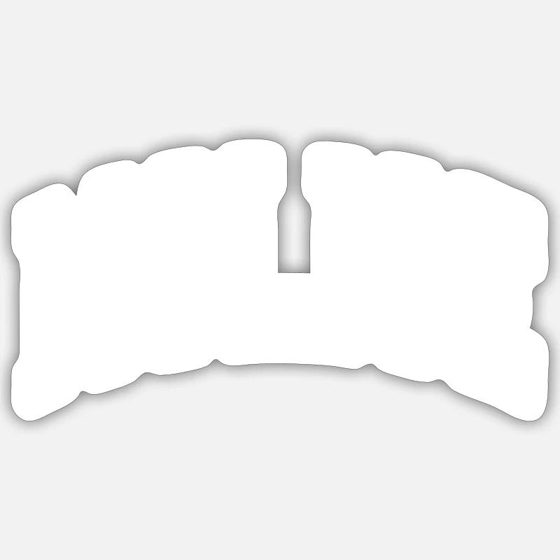 Molise - Sticker size S (10 x 10 cm) - white matte