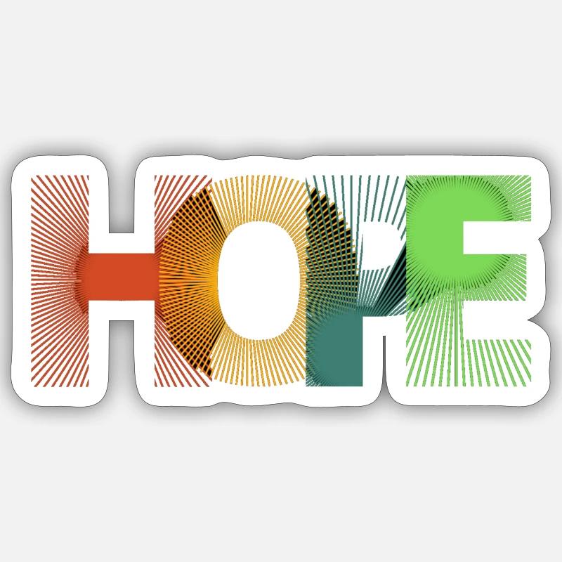 Conception HOPE Sticker taille S (10 x 10 cm)