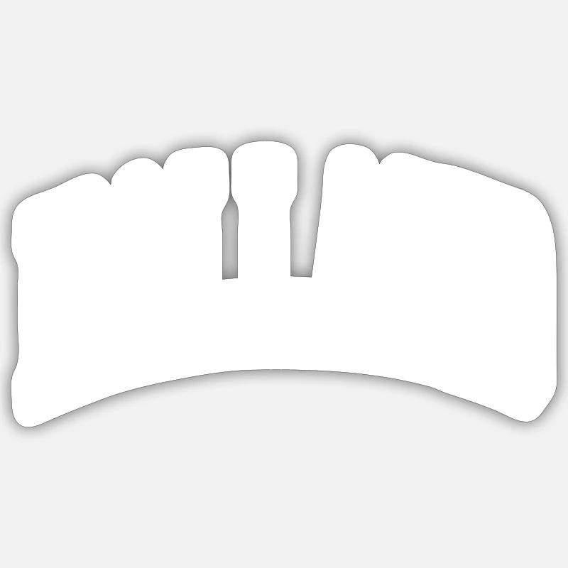 Halland - Sticker size S (10 x 10 cm) - white matte