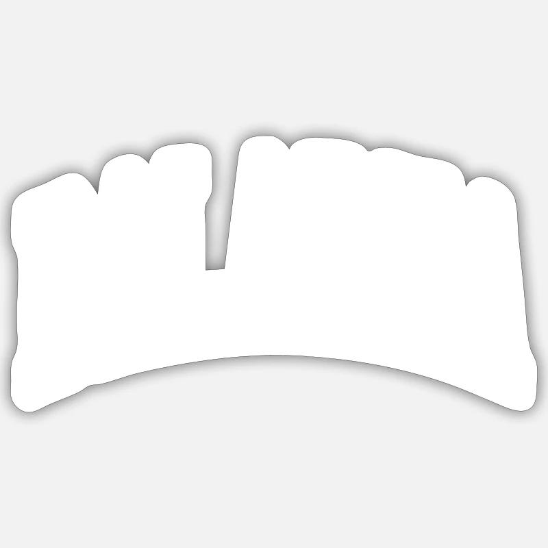 Dalécarlie - Sticker taille S (10 x 10 cm) - blanc mat