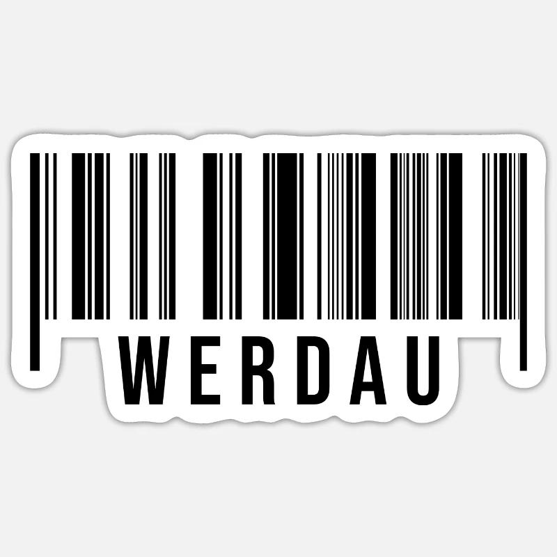 Erzgebirge Strichcode Werdau Sticker Größe S (10 x 10 cm)