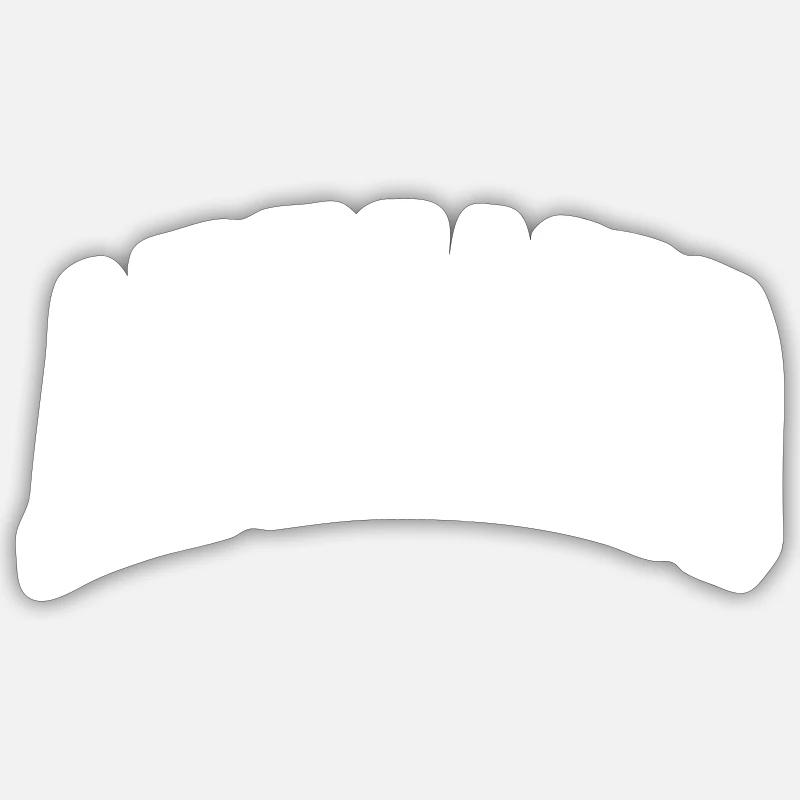 Adriano - Sticker taille S (10 x 10 cm) - blanc mat