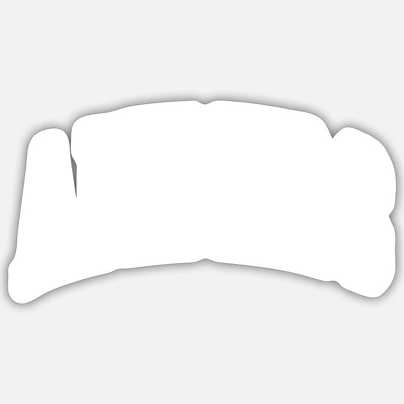 Différemment - Sticker taille S (10 x 10 cm) - blanc mat